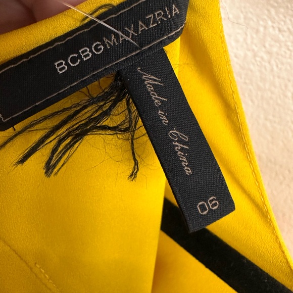 BCBGMaxAzria Vibrant Yellow Maxi Dress - Picture 7 of 10